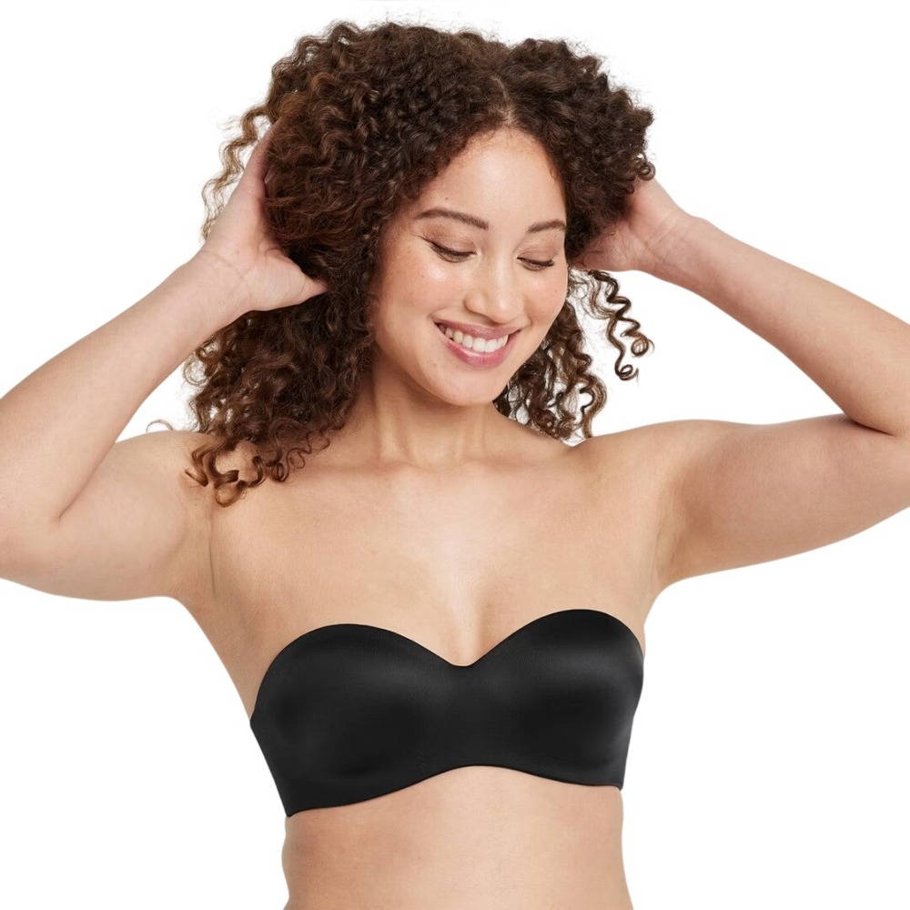 Auden Women's Everyday Strapless Multiway Underwire Bra Black Size 36D